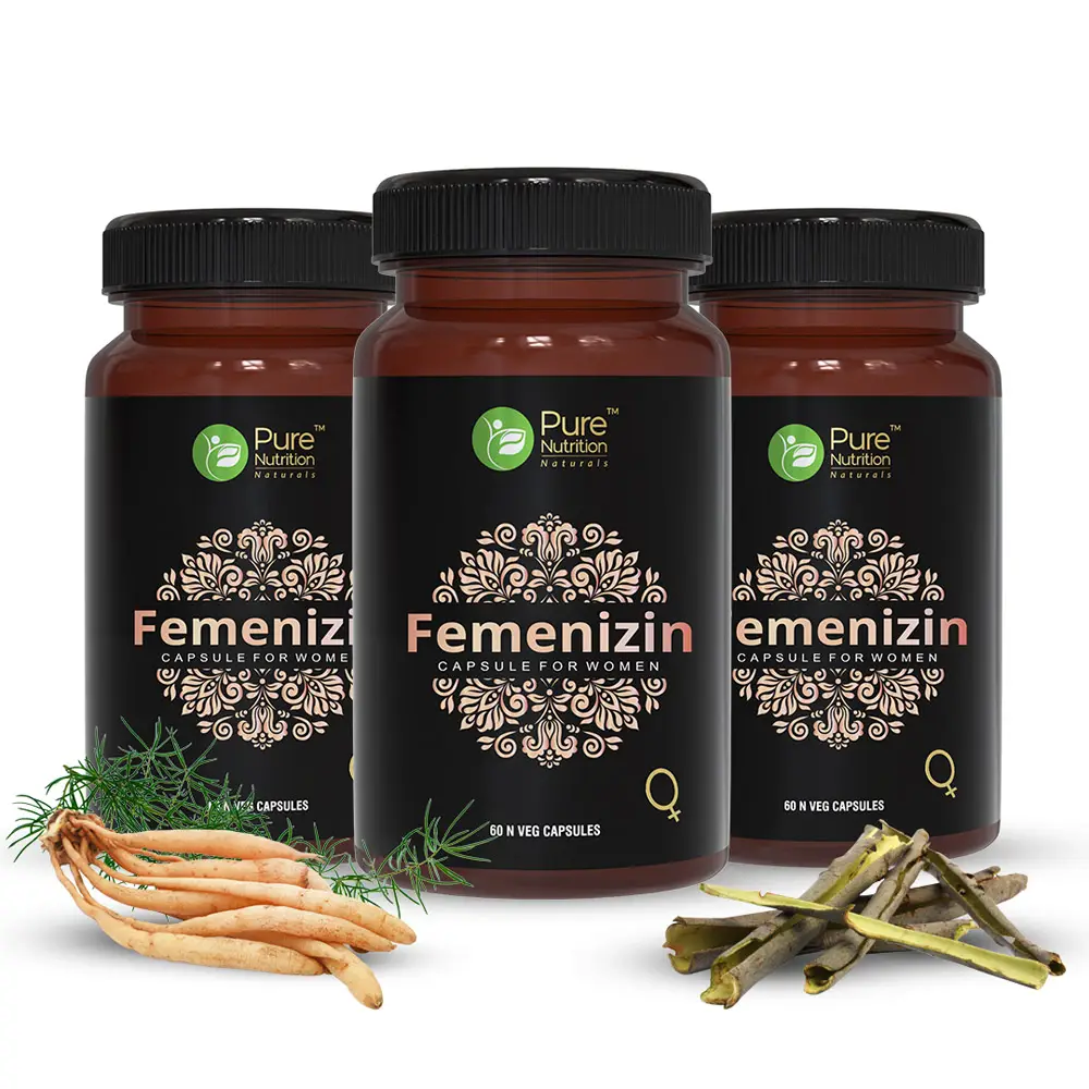 Pure Nutrition Femenizin Vitality Supplement for Improved Libido - Pack of 3 (180 Tablets)