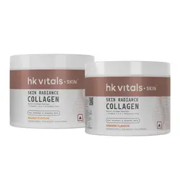 HK vitals Skin Radiance Marine Collagen Supplement with Biotin | Vitamin C, E, Sodium Hyaluronate | For Healthy Skin, Hair & Nails (Combo)