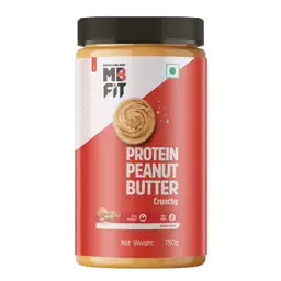 MuscleBlaze High Protein Natural Peanut Butter Crunchy with Whey Protein Concentrate - Unsweetened