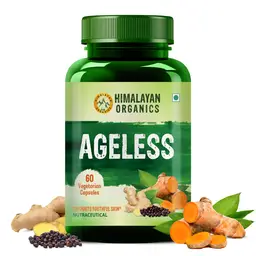 Himalayan Organics Ageless Supplement with Vitamin B3, Hyaluronic acid for Youthful and Glowing Skin icon