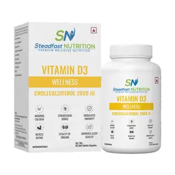 Steadfast Nutrition - Vitamin D3 - with Gelatin - for Promoting Calcium Absorption, Bone Health, Muscle Strength And Immunity icon