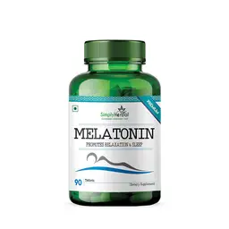 Simply Herbal Natural Melatonin 10 mg |Deep Sleep Supplement, Helps Stress & Anxiety Relief, Support Jet Lag Strain for Men Women Adults, Healthy Sleep Cycle- 90 Tablets icon