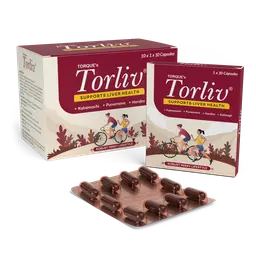 Torque - Torliv Capsule - with Kakamachi, Punarnava and Haridra - for Cleansing Liver Naturally   icon