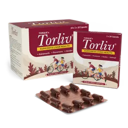 Torque - Torliv Capsule - with Kakamachi, Punarnava and Haridra - for Cleansing Liver Naturally icon