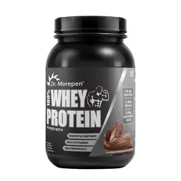 Dr. Morepen 100% Whey Protein infused with Digestive Enzymes, Multivitamins, & Multiminerals for Strength and Muscle Growth  icon