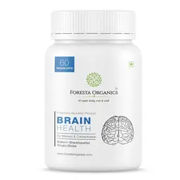 Foresta Organics - Brain Health with Brahmi, Shankhpushpi & Gingko Biloba for memory and concentration icon