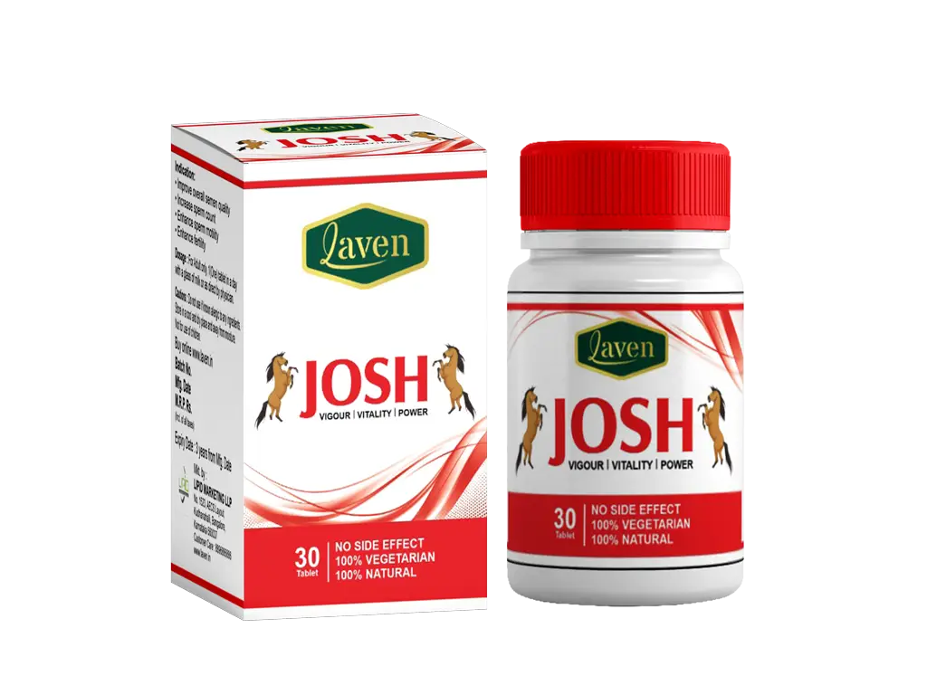 Laven Josh Tablets for Improving Performance, Power and Stamina - Pack of 1 (30 Tablets)