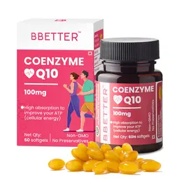 BBETTER Coenzyme Q10 100mg supplement for healthy heart and stamina icon