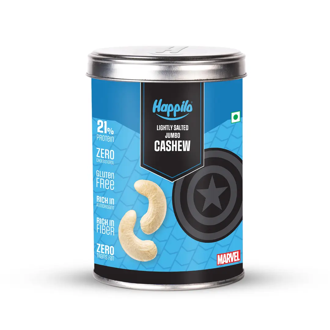 Happilo Marvel Lightly Salted Jumbo Cashews - 150 gm