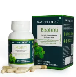 Nature Code Brahmi Improves Brain Functions & Memory- 60 Veg. Capsules icon