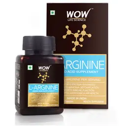 WOW Life Science - L-Arginine Amino Acid Supplement - 1000mg L-Arginine - 60 Vegetarian Capsules icon