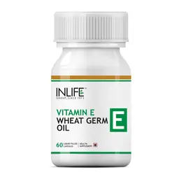 INLIFE - Vitamin E Oil With Wheat Germ Oil Essential Supplement 400 Iu - 60 Liquid Filled Capsules icon