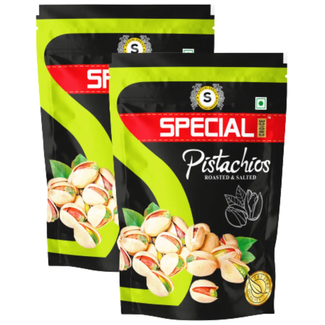 Special Choice Pistachio Roasted And Salted California for Blood Sugar Balance - Pack of 2 (500 gm)