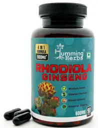 Humming Herbs Rhodiola Ginseng Adaptogen|Brain Booster, Memory, Energy And Concentration (500 Mg) icon