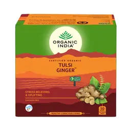 Organic India - Tulsi Ginger Tea - for Low Immunity and Reducing Stress  icon
