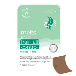 Wellbeing Nutrition - Melts Hair Fall Control - Keranat & Zinc- Plant-Based Hair Loss - Support to Improve Hair Anchoring, Nourish Follicles, Improve Volume & Thickness - 30 Oral Strips icon