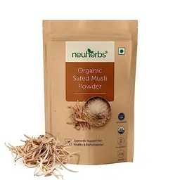Neuherbs -  Organic Safed Musli Powder - with Organic Safed Musli root - for Enhancing Strength And Stamina icon