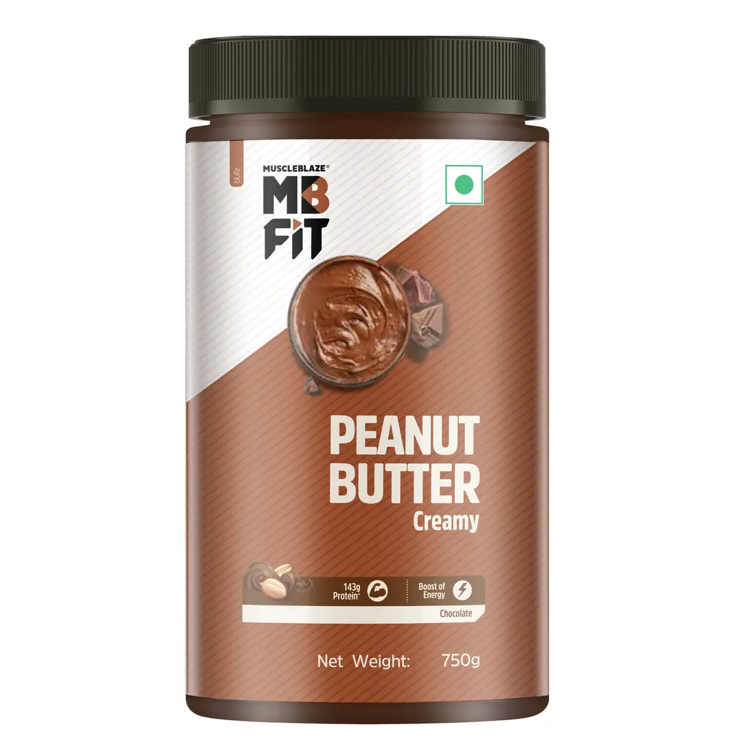 MuscleBlaze - Chocolate Peanut Butter ,High Protein, Energy Booster - Creamy (750 gm)