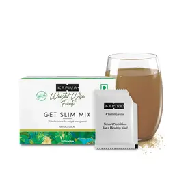 Kapiva Get Slim Mix 150 gms - Includes potent Ayurvedic herbs like Fibre, Green Coffee, ACV, Garcinia Cambogia, Triphala and similar weight- management herbs. icon