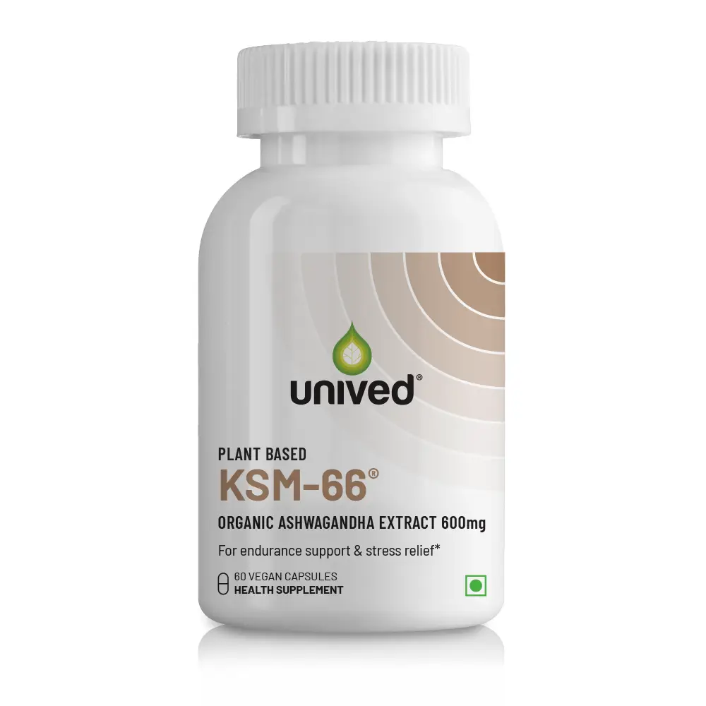 Unived KSM-66 Ashwagandha for Enhanced Memory And Cognitive Function - Pack of 1 (60 Capsules)