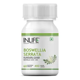 INLIFE - Boswellia Serrata Extract (Boswellic Acids > 65%) Joint Supplement, 400 mg - 60 Vegetarian Capsules icon