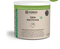 Forest Superfood - Zen Matcha - Ceremonial Grade Matcha Powder, Ashwagandha Powder and Brahmi Powder - Boosts the brain function - 150gm icon