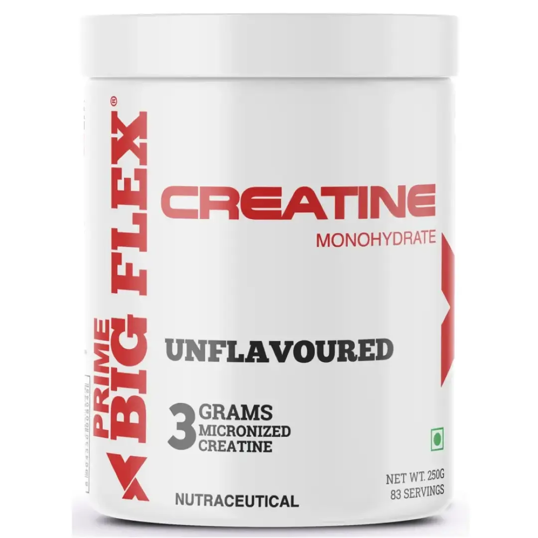Bigflex Prime Creatine Monohydrate for Endurance and Muscle Recovery - Unflavoured,250 gm