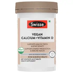 Swisse: Ultiboost Vegan Calcium+Vitamin D Supplement for Immunity, Strengthens Bones, Reduces Back & Joint Pain icon