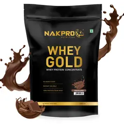 Nakpro GOLD 100% Whey Protein Concentrate Supplement Powder for Muscle Support and Post Workout Recovery icon