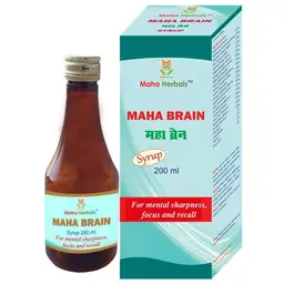 Maha Herbals -  Maha Brain Syrup -  With Brahmi, Shankhapushpi - For Memory Enhancing Effects icon