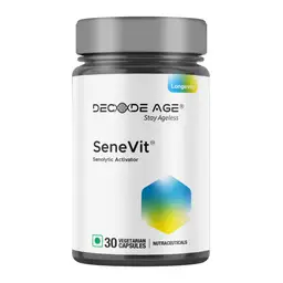 Decode age SeneVit with Fisetin, Apigenin for Immune Support, Anti Aging and Longevity icon