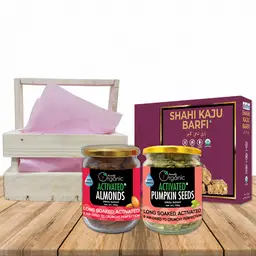 D-Alive Special Festival Hamper(Shahi Kaju Barfi 200g + Activated Almonds 300g + Activated Pumpkin Seeds 300 g) - 800g icon