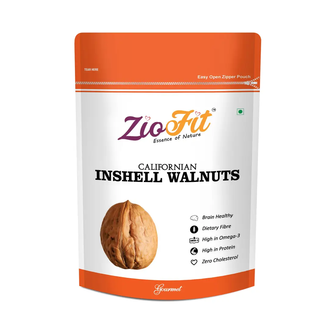 Ziofit Californian Inshell Walnuts - Pack of 2 (400 gm)