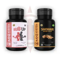 Omni Ayurveda - Build Up and Shatavari Capsule - for Boosts Appetite icon