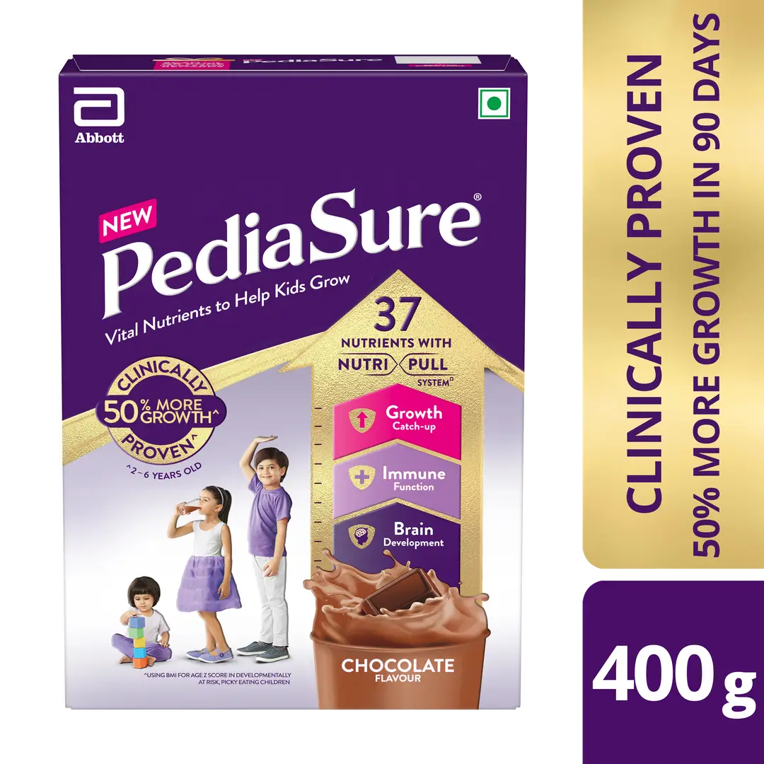 Pediasure Nutrition Health Drink for Brain and Immune Growth - Chocolate,400 gm