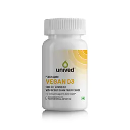 Unived -  Vegan D3 - With Triglycerides,  Vitashine - For Better Immune, Heart And Dental Health icon