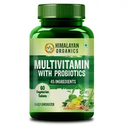 Himalayan Organics - Multivitamin with Probiotics & 45 Ingredients for Gut Health- 60 Tablets icon