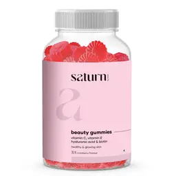 Saturn by GHC Vitamin C Skin Gummies for Glowing Skin With Hyaluronic Acid & Vitamin E, (30 No) icon