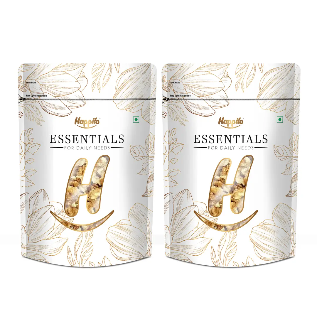 Happilo Essentials Popular Walnuts Kernals Broken - Pack of 2 (1000 gm)