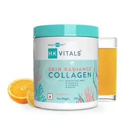 Healthkart - Hk Vitals Skin Radiance Collagen Powder, Marine Collagen (Orange, 200 G), Collagen Supplements For Women & Men With Biotin, Vitamin C, E, Sodium Hyaluronate, Healthy Skin, Hair & Nails icon