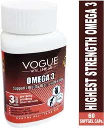 Vogue Wellness Fish Oil Omega 3 High Strength for Heart, Joint, Brain Booster icon