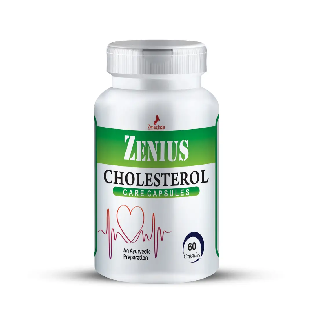 Zenius Cholestrol Care with Brahmi for Cholesterol Control and Lowering - Pack of 1 (60 Capsules)