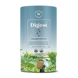 Wellbeing Nutrition Digest Green Tea with 8 Billion CFU Probiotics, Triphala, Ginger, Fennel Seeds for Digestion, Bloating Relief, Gas, IBS and Acidity icon