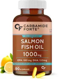Carbamide Forte - Salmon Fish Oil Omega 3 Capsule 1000 mg - Pack of 90 Softgel Capsules icon