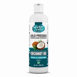 Nectar Valley - Cold Pressed Virgin Coconut Oil | Extracted from Fresh Coconut Milk | 100% Pure, Natural & Unrefined | for Skin, Hair & Cooking icon