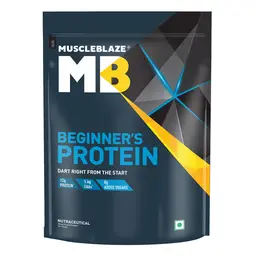 MuscleBlaze - Beginner's Whey Protein _ with Skimmed Milk Powder, Whey Protein Concentrate - for Faster Muscle Recovery and Improved Strength icon
