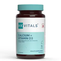 HealthKart -  HKVitals Calcium + Vitamin D3 Supplement, 90 Calcium Tablets, with Magnesium & Zinc, for Complete Bone Health & Joint Support - Women and Men icon