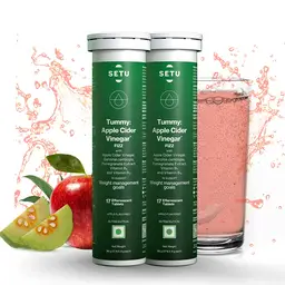 Setu Apple Cider Vinegar Effervescent Tablets - Boost Immunity, Support Detox & Digestive Health- Contain 1500mg ACV Tabs With Mother (5% Acetic Acid) icon