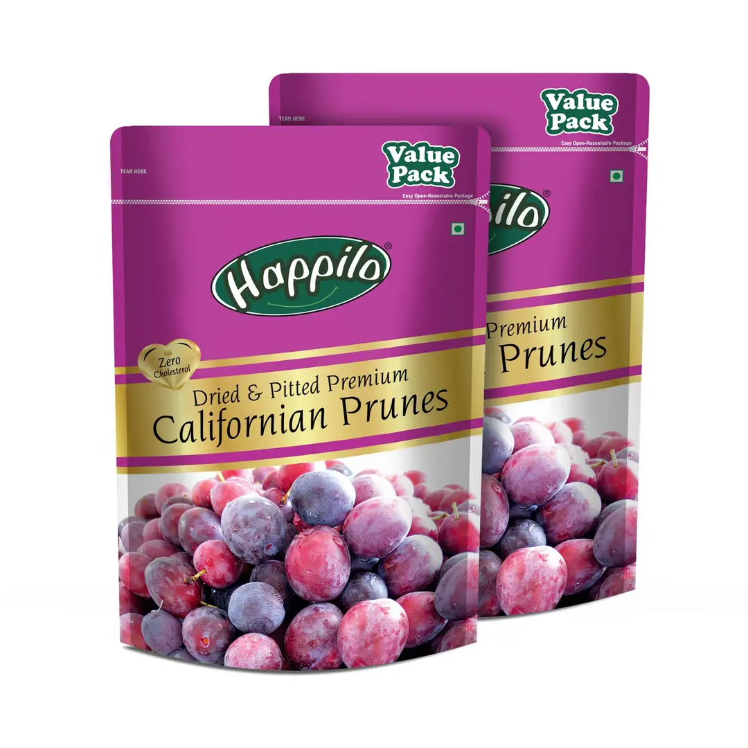 Happilo Premium Californian Pitted Prunes - Pack of 2 (2000 gm)
