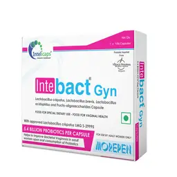 Dr. Morepen Intebact GYN 5.4 BN CFU Probiotics Capsules for Digestive Health icon